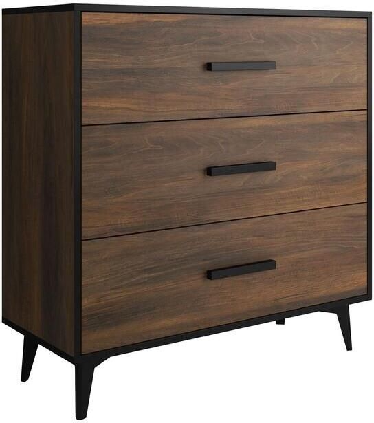 MEUBELLA Ladekast Frey Donker eiken Zwart 91 cm - Foto 2