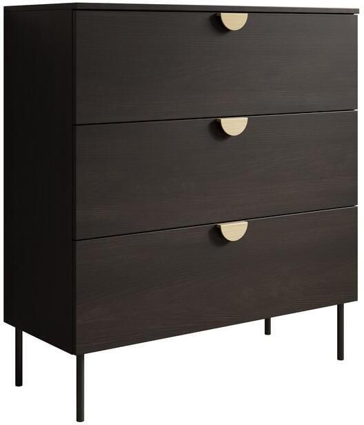 MEUBELLA Ladekast Monor Zwart eiken 100 cm - Foto 2