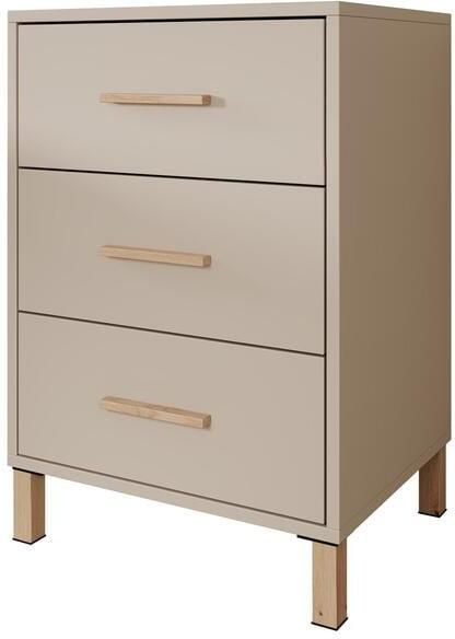 MEUBELLA Nachtkastje Bahia Beige 48 cm 3 lades - Foto 2