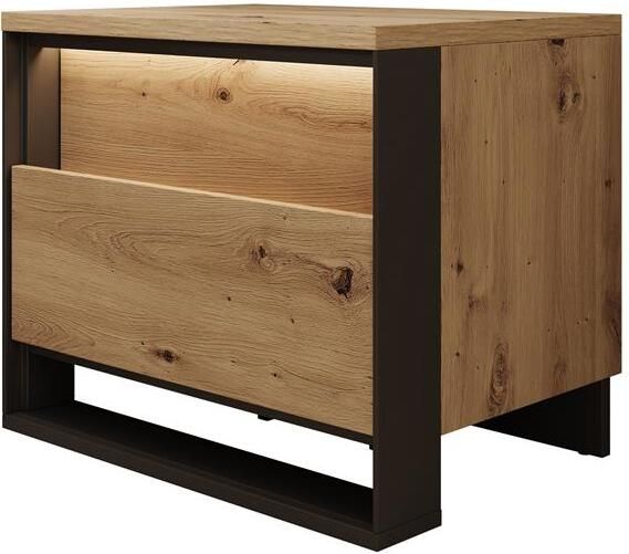 MEUBELLA Nachtkastje Quarry Eiken 55 cm - Foto 2