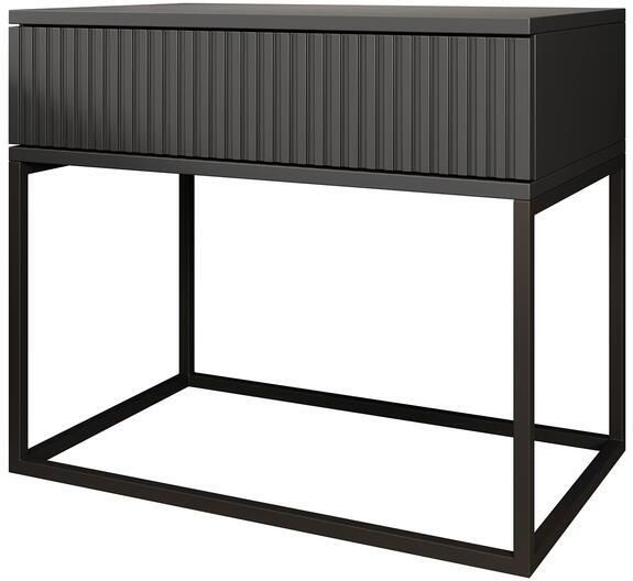 MEUBELLA Nachtkastje Sylvester 2 Antraciet 60 cm - Foto 2