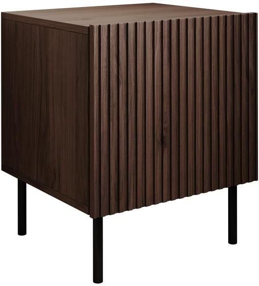 Meubella Nachtkastje Tartagal Donkerbruin eiken 45 cm Set van 2 - Foto 2