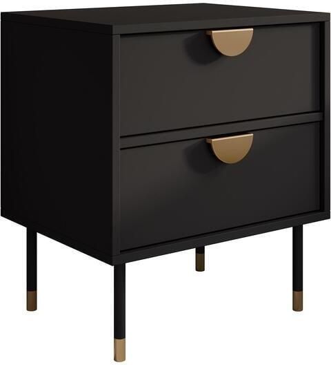 MEUBELLA Nachtkastje Veerle Zwart 51 cm - Foto 2