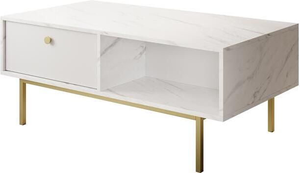 MEUBELLA Salontafel Frazer Wit marmerlook 110 cm - Foto 2