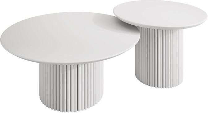 MEUBELLA Salontafel Mixx Wit Set van 2 - Foto 2