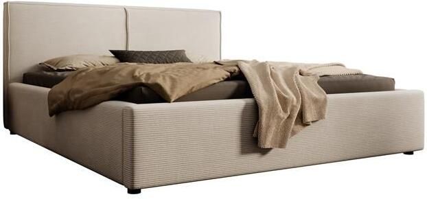 MEUBELLA Tweepersoonsbed Infinity Beige ribstof 160x200 cm - Foto 2