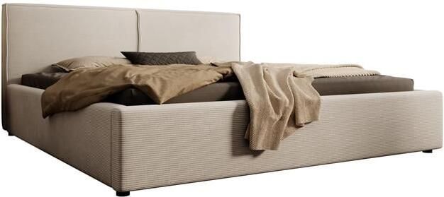 MEUBELLA Tweepersoonsbed Infinity Beige ribstof 180x200 cm - Foto 2