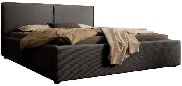 Meubella Tweepersoonsbed Infinity Zwart ribstof 160x200 cm - Foto 2