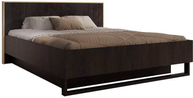 MEUBELLA Tweepersoonsbed Monor Zwart eiken 180x200 cm Met gaslift - Foto 2