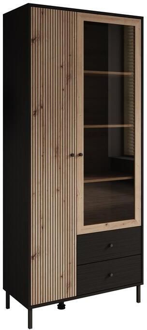 MEUBELLA Vitrinekast Charles 2 Eiken 87 cm - Foto 2