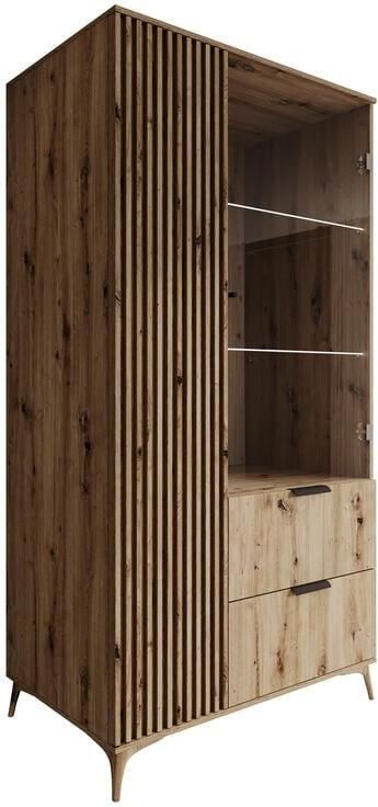 MEUBELLA Vitrinekast Evy Eiken 100 cm - Foto 2