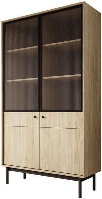 MEUBELLA Vitrinekast Jules 1 Eiken 104 cm - Foto 2