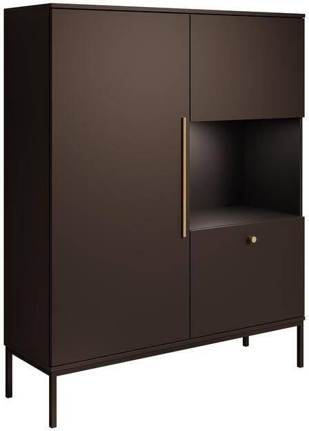 MEUBELLA Vitrinekast Lagos Zwart 120 cm - Foto 2