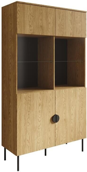 MEUBELLA Vitrinekast Monor Eiken 107 cm - Foto 2