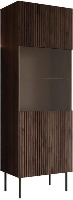 Meubella Vitrinekast Tartagal Donkerbruin eiken 60 cm - Foto 2