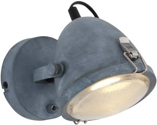 Mexlite Lightning industriele wandlamp 1-l spot medium grijs - Foto 2