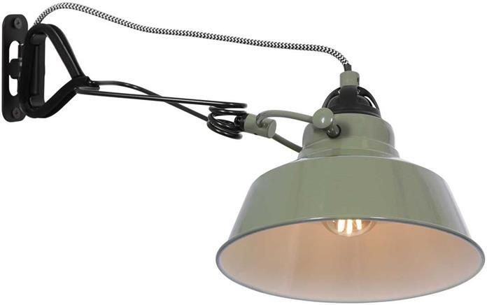 Mexlite Nové wandlamp ø 18 cm Draai- en of kantelbaar E27 (grote fitting) groen en zwart - Foto 2