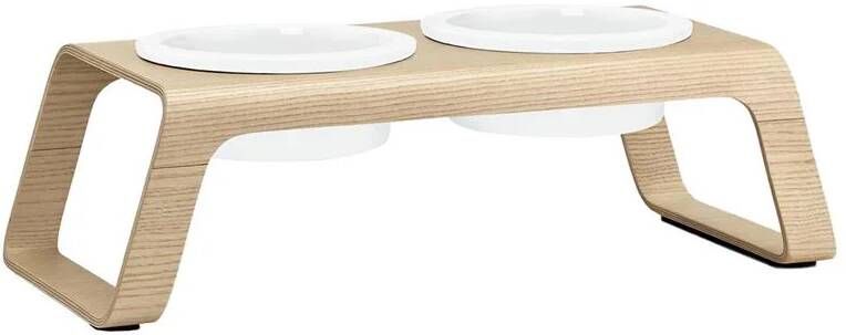 MiaCara Desco hondenvoerbak porselein medium essen naturel