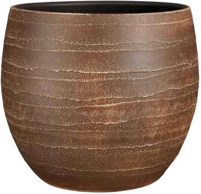 Mica Decorations Alentejo Bloempot 36x36x32 cm Terracotta Bruin