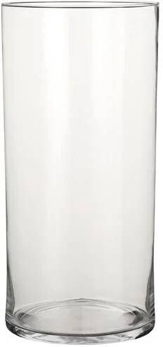 Mica Decorations Carly Vaas H40 x Ø19 cm Cylinder Transparant