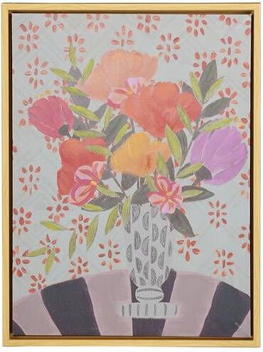 Mica Decorations Floria Muurdecoratie L30 x H40 cm Canvas