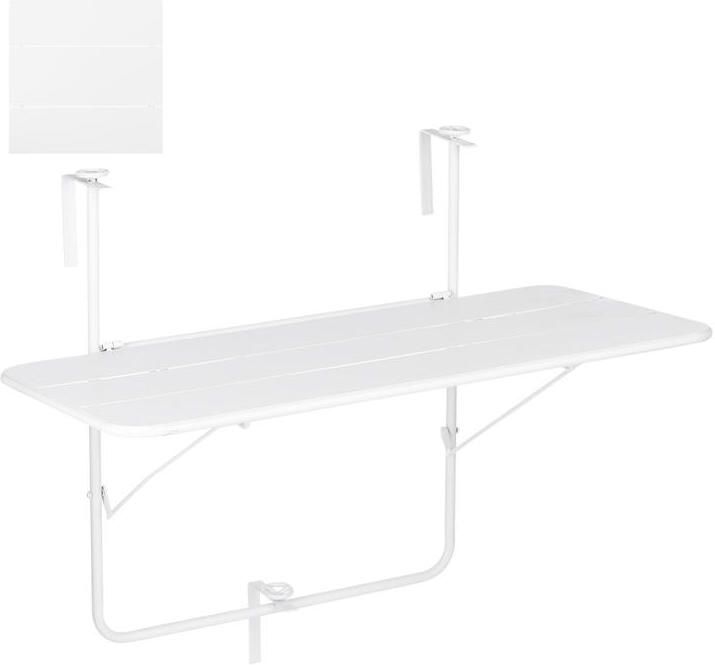 Mica Decorations Balkon Tuin Tafel 88x51x67 cm Ijzer Wit