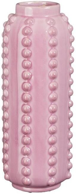 Mica Decorations Boaz Vaas H30 x Ø11 cm Keramiek Roze