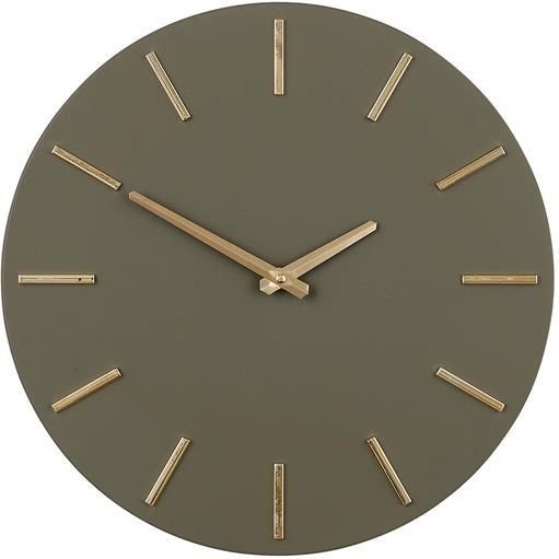 Mica Decorations Brixen Wandklok Ø35 5 cm Donkergroen