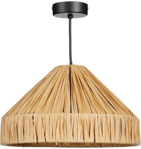 Mica Decorations Elisa Hanglamp H18 x Ø30 cm Raffia Lichtbruin