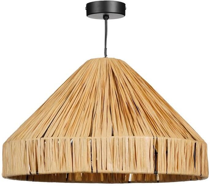 Mica Decorations Elisa Hanglamp H24 x Ø40 cm Raffia Lichtbruin