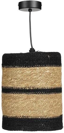 Mica Decorations Jinx Hanglamp H20 x Ø15 cm Jute Zwart
