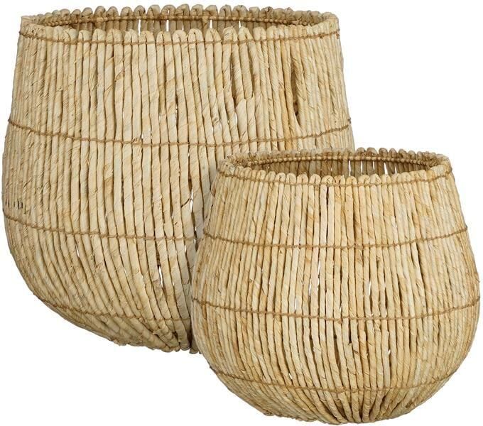 Mica Decorations Ronda Opbergmanden H40 x Ø44 cm Lichtbruin