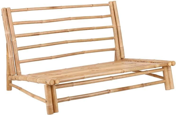 Mica Decorations Tropical Loungebank L120 cm Bamboe Lichtbruin