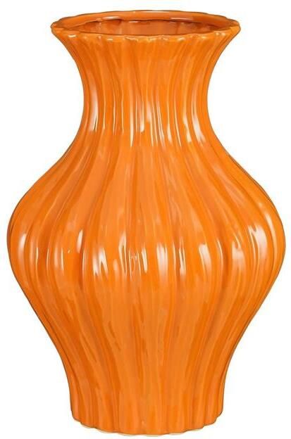 Mica Decorations Vaas Jura 24x24x35 cm Keramiek Oranje