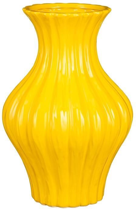 Mica Decorations Vaas Jura 26.5x26.5x40 cm Keramiek Geel