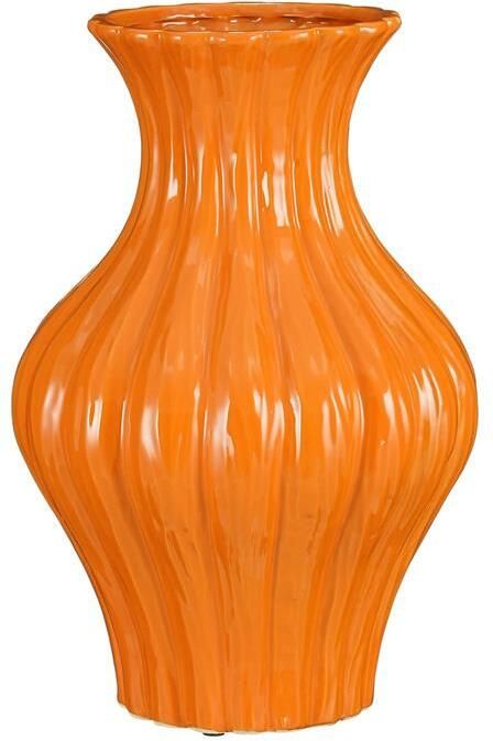 Mica Decorations Vaas Jura 26.5x26.5x40 cm Keramiek Oranje