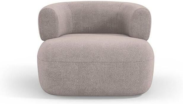 Micadoni Home Jenny Fauteuil Bouclé Lichtbruin