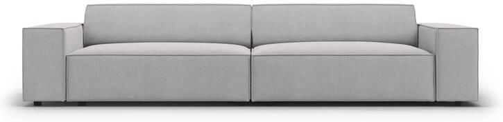 Micadoni Home Micadoni Jodie 4-zitsbank Geweven Lichtgrijs