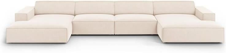 Micadoni Home Micadoni Jodie U-bank Fluweel Crème