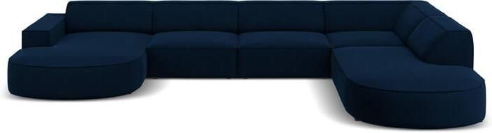 Micadoni Home Micadoni Jodie U-bank Rechts Afgerond Fluweel Donkerblauw