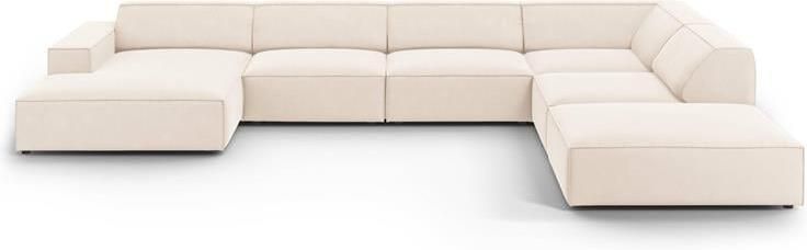 Micadoni Home Micadoni Jodie U-bank Rechts Fluweel Crème