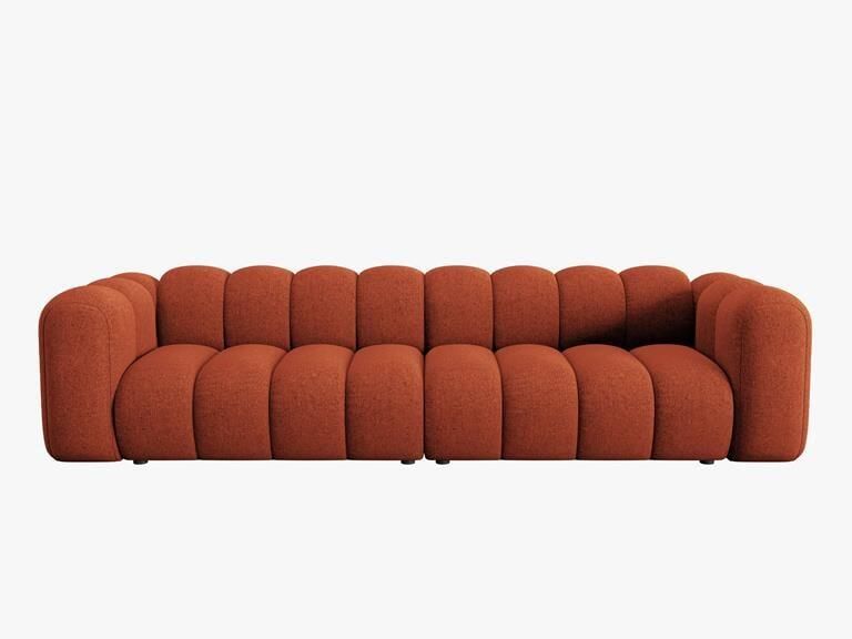 Micadoni Lupine 4-zitsbank Chenille Terra