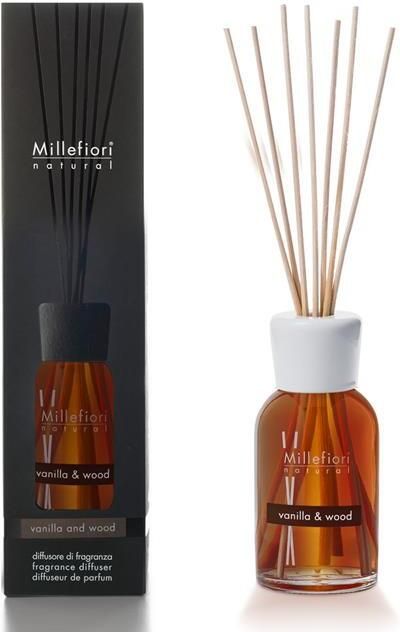 Millefiori Milano reed diffuser 250 ml vanilla & wood