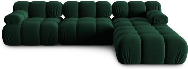 Milo Casa Tropea Modulaire 3-zitsbank met Hocker Flessengroen