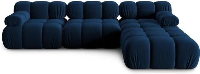 Milo Casa Tropea Modulaire 3-zitsbank met Hocker Koningsblauw