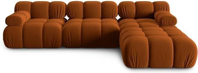 Milo Casa Tropea Modulaire 3-zitsbank met Hocker Terracotta