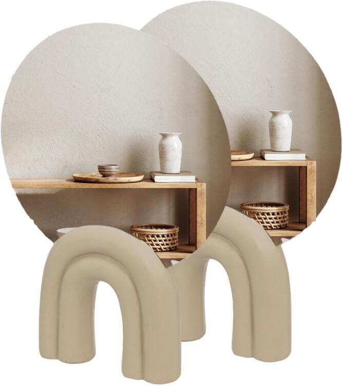 MISOU Make up Spiegel op Standaard Set van 2 Vensterbank Decoratie...