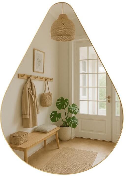 MISOU MIRRORS AND MORE Wandspiegel 100x80cm Grote Organische Spiege...