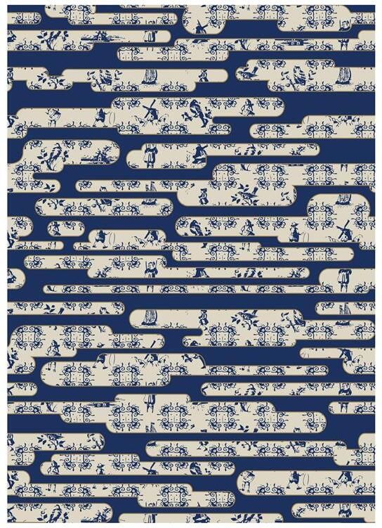 Moooi Carpets Dutch Sky vloerkleed 300x400 blauw