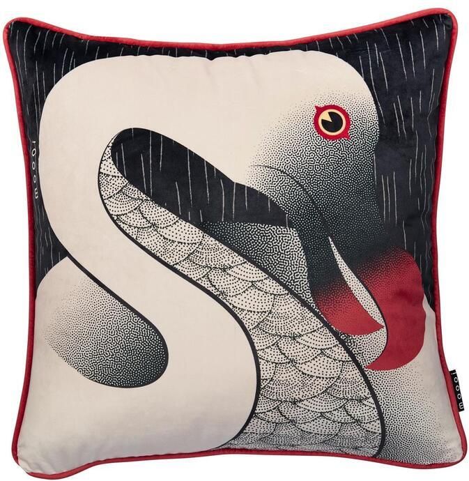 Moooi MO Dodo Pavone Sierkussen 50x50 | 20x20 Inch cm Zwart